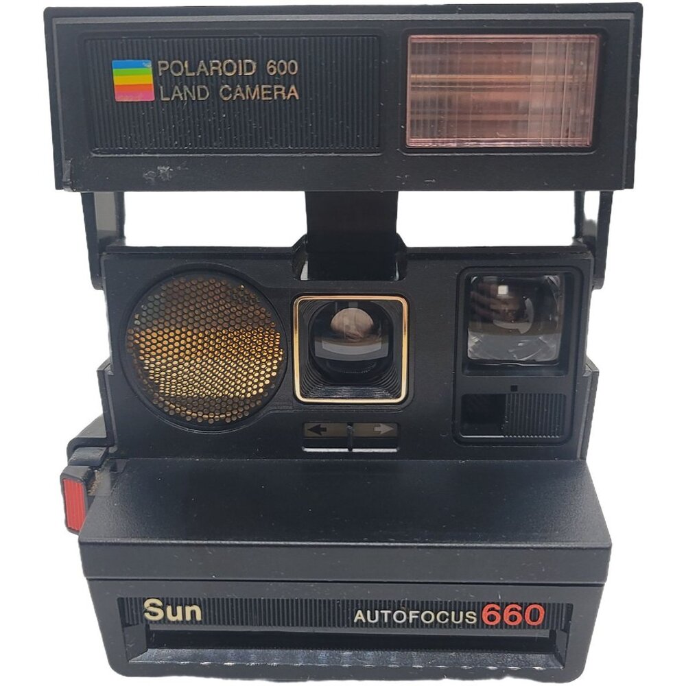 Polaroid 600 Land Camera SunLP Autofocus 660 & Strap Vintage Instant Photo Film - Picture 3 of 8